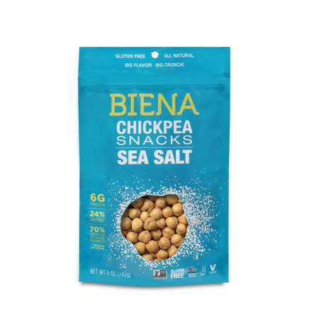 BIENA SNACKS Biena Snacks Sea Salt Chickpeas 5 oz., PK8 857597003453